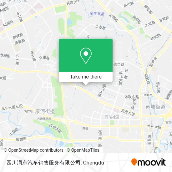 四川润东汽车销售服务有限公司 map