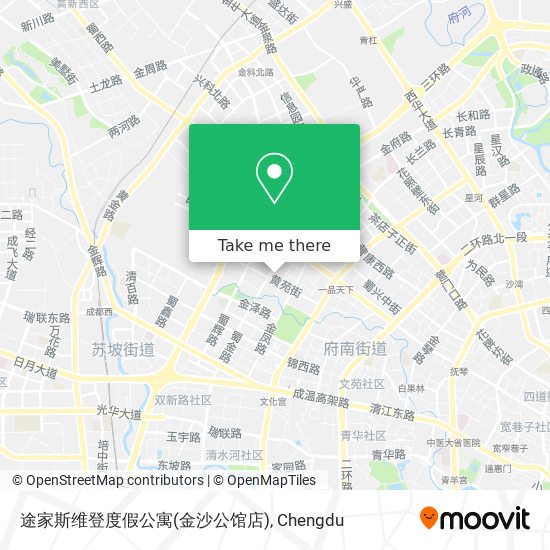 途家斯维登度假公寓(金沙公馆店) map