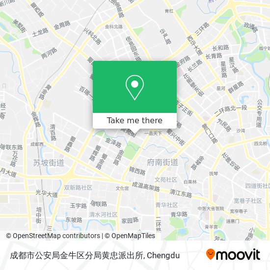 成都市公安局金牛区分局黄忠派出所 map