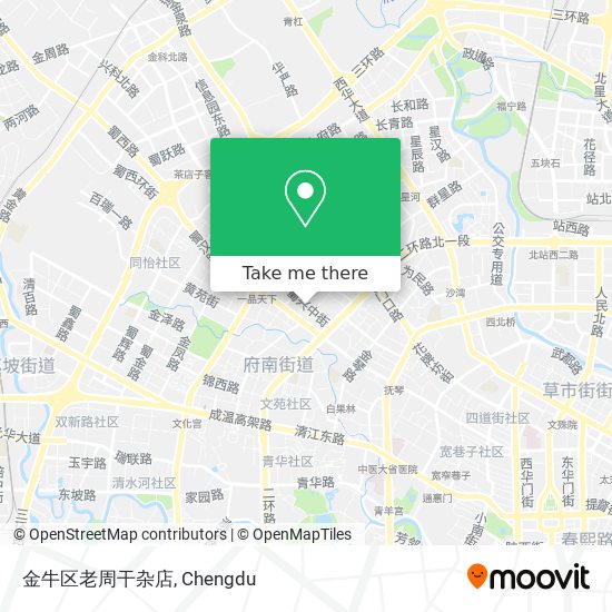 金牛区老周干杂店 map