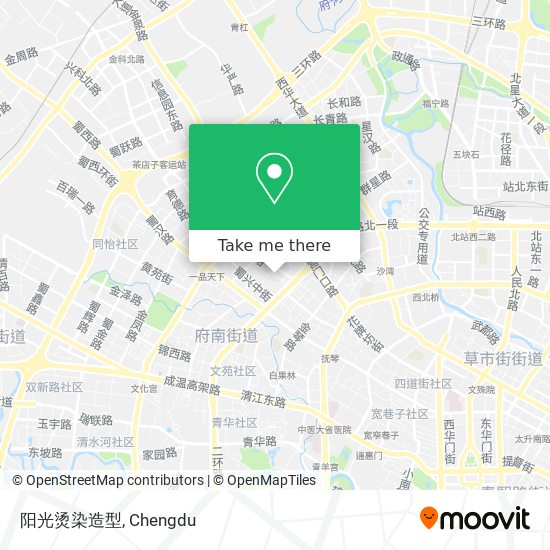 阳光烫染造型 map