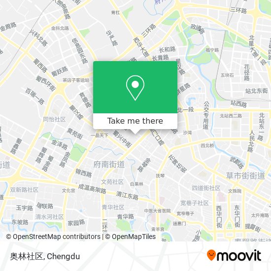 奥林社区 map