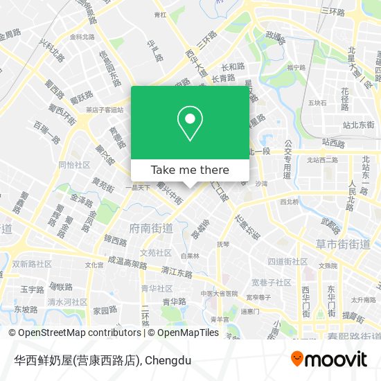 华西鲜奶屋(营康西路店) map