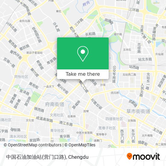 中国石油加油站(营门口路) map