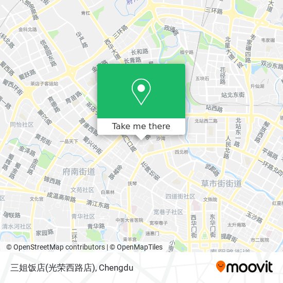 三姐饭店(光荣西路店) map