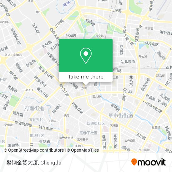 攀钢金贸大厦 map