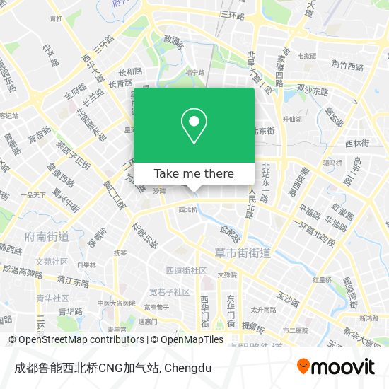 成都鲁能西北桥CNG加气站 map