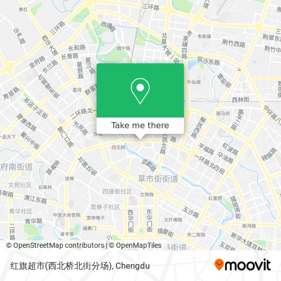 红旗超市(西北桥北街分场) map