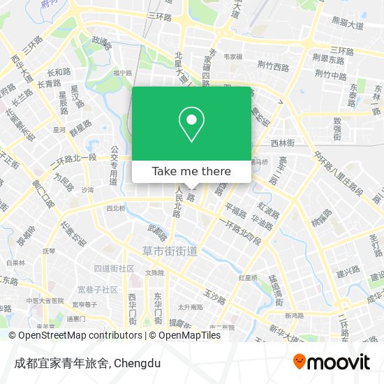 成都宜家青年旅舍 map