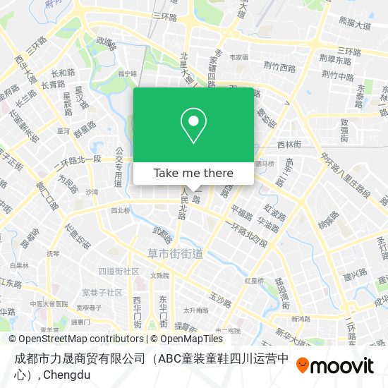 成都市力晟商贸有限公司（ABC童装童鞋四川运营中心） map