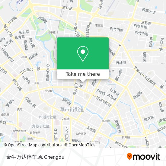 金牛万达停车场 map