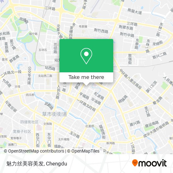 魅力丝美容美发 map