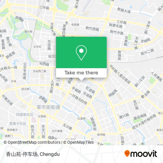 香山苑-停车场 map