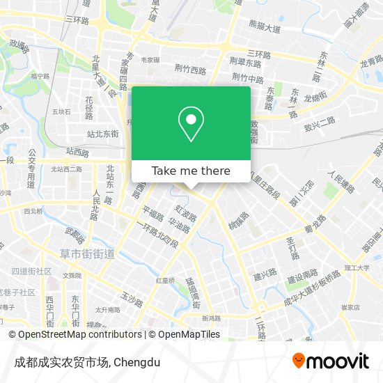 成都成实农贸市场 map