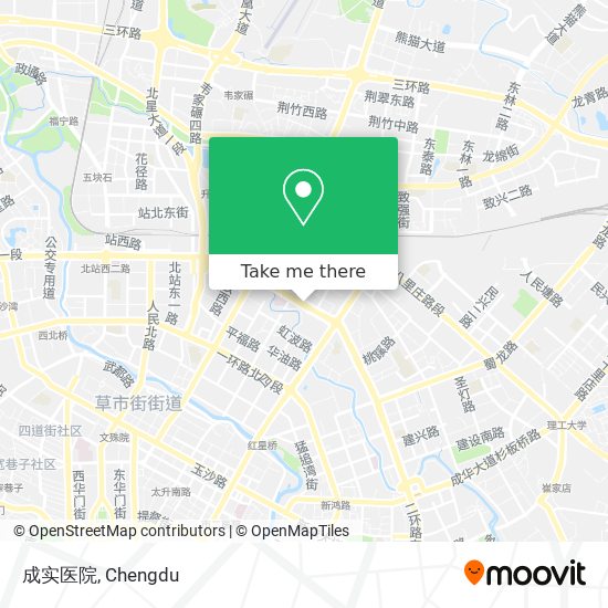 成实医院 map