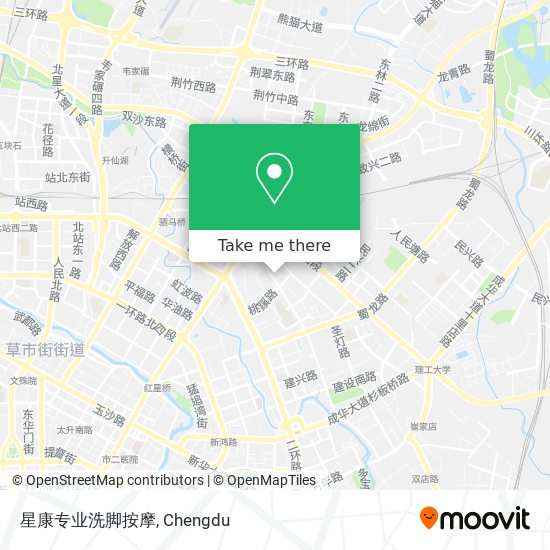星康专业洗脚按摩 map