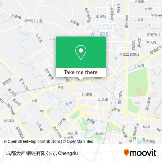 成都大西钢绳有限公司 map