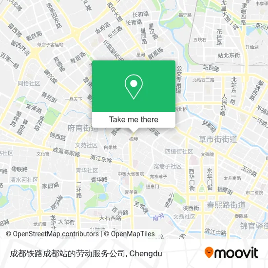 成都铁路成都站的劳动服务公司 map