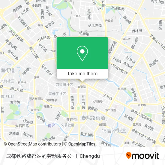 成都铁路成都站的劳动服务公司 map