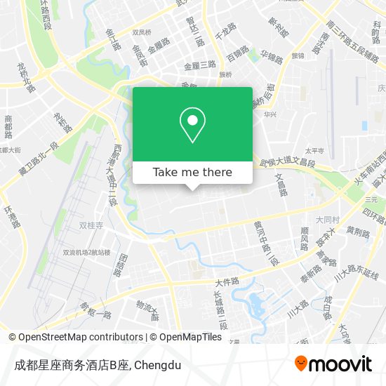 成都星座商务酒店B座 map