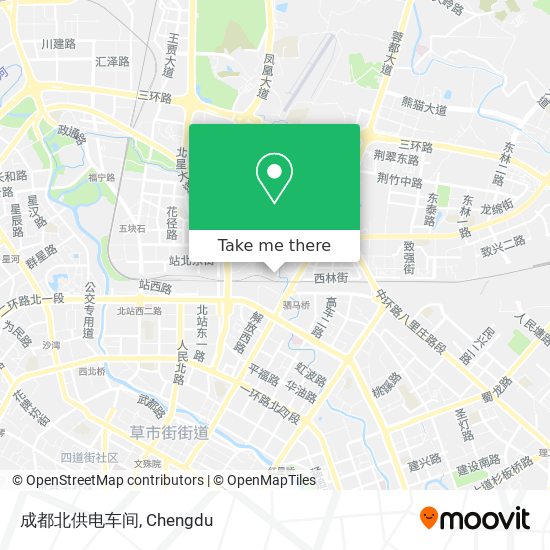 成都北供电车间 map