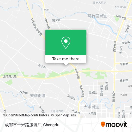 成都市一米路服装厂 map