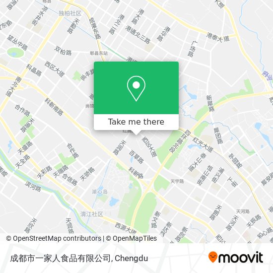 成都市一家人食品有限公司 map
