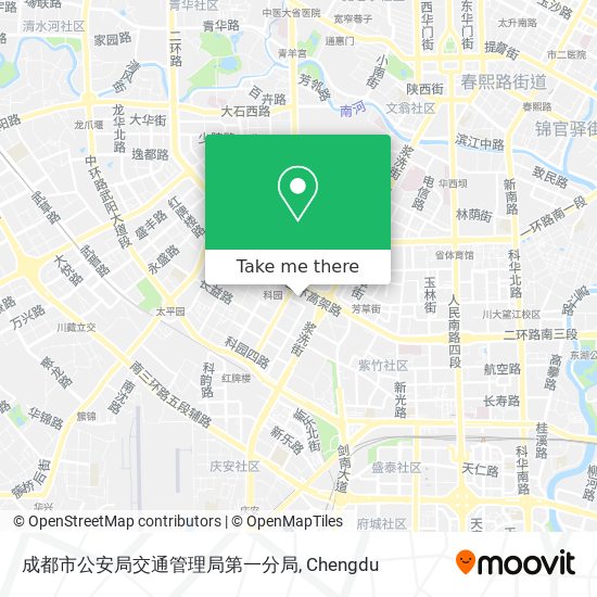 成都市公安局交通管理局第一分局 map