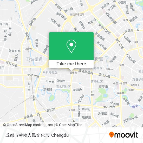 成都市劳动人民文化宫 map