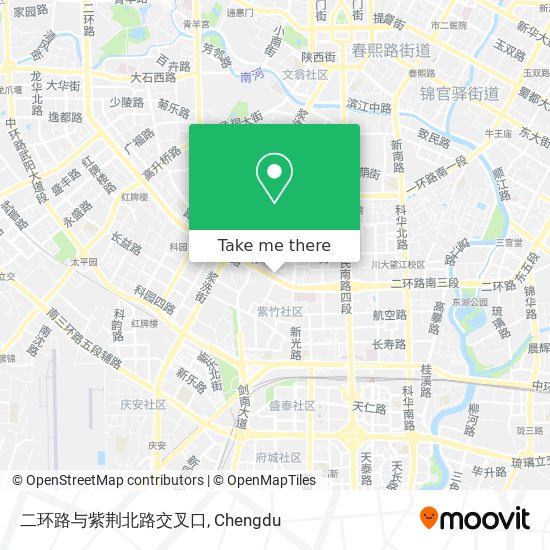 二环路与紫荆北路交叉口 map