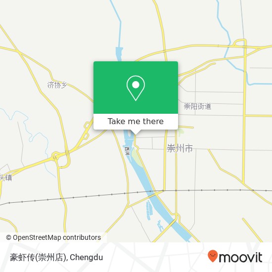 豪虾传(崇州店) map