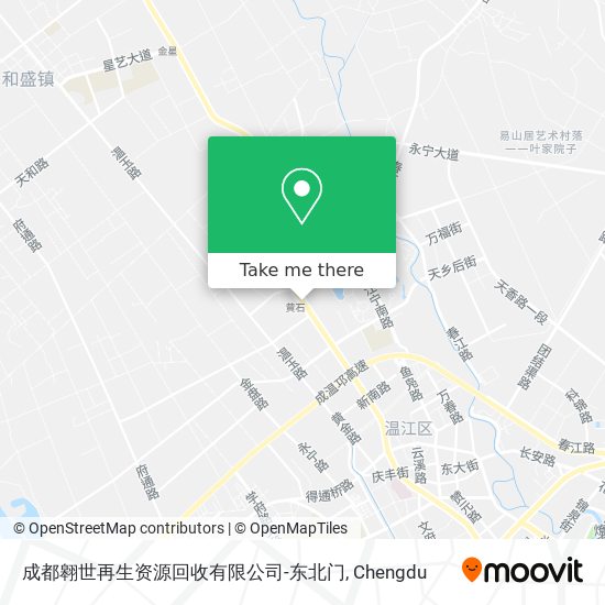 成都翱世再生资源回收有限公司-东北门 map