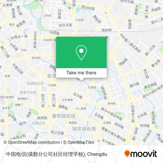 中国电信(成都分公司社区经理学校) map