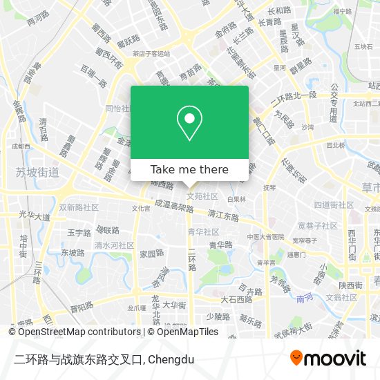 二环路与战旗东路交叉口 map
