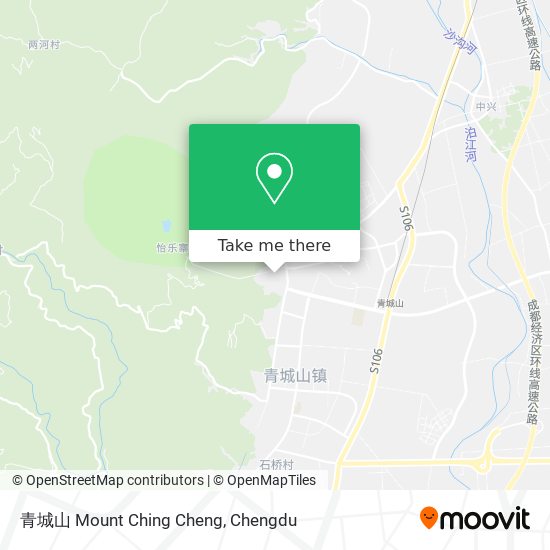 青城山 Mount Ching Cheng map