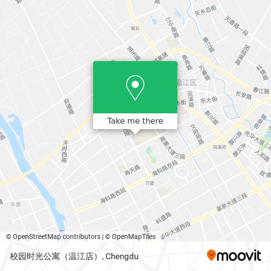 校园时光公寓（温江店） map