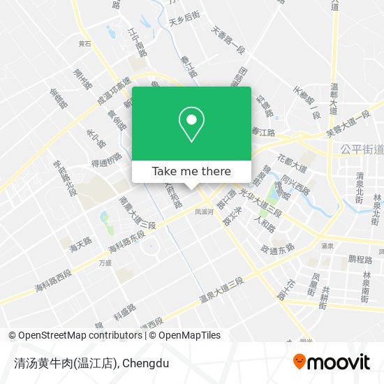 清汤黄牛肉(温江店) map