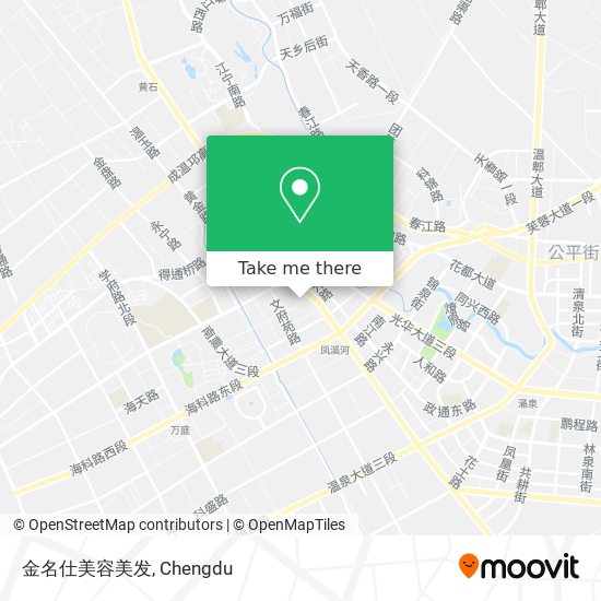 金名仕美容美发 map