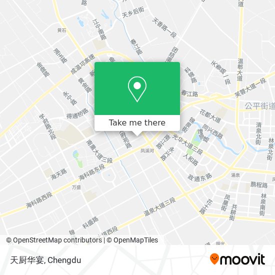 天厨华宴 map