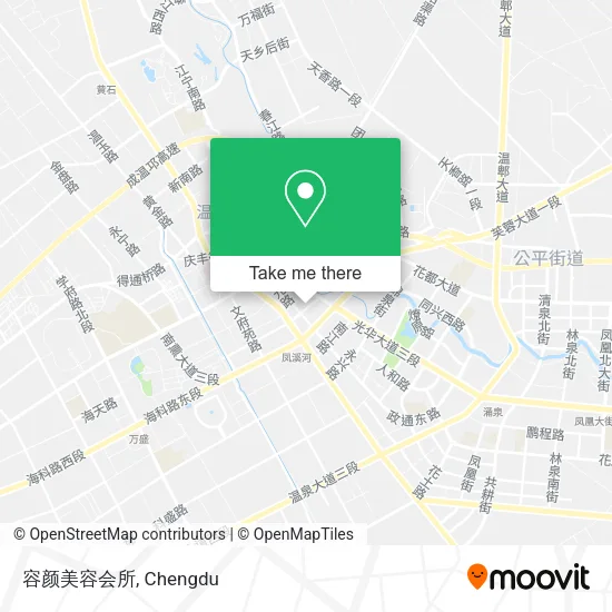 容颜美容会所 map