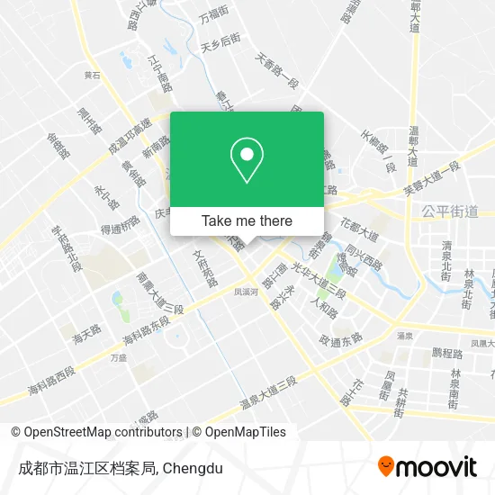 成都市温江区档案局 map