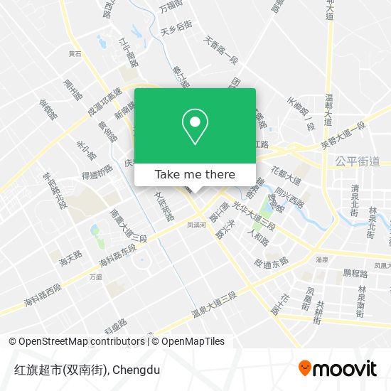 红旗超市(双南街) map