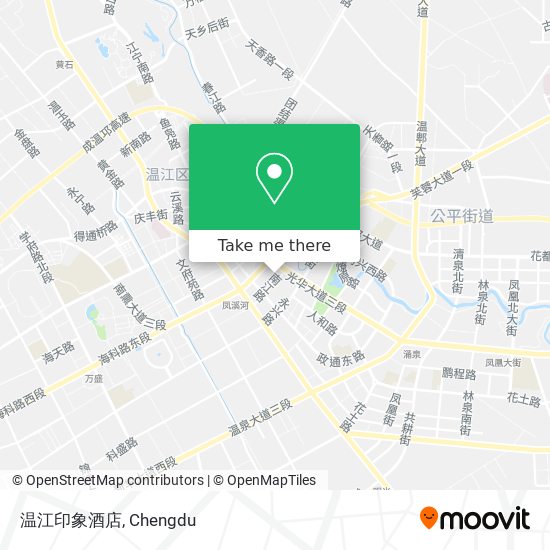 温江印象酒店 map