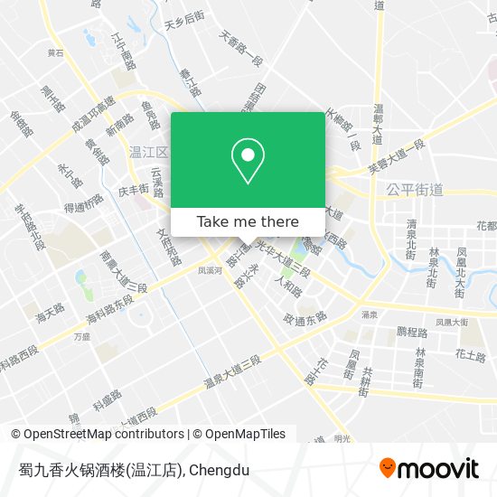 蜀九香火锅酒楼(温江店) map