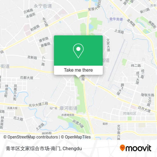 青羊区文家综合市场-南门 map