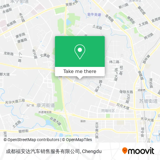 成都福安达汽车销售服务有限公司 map