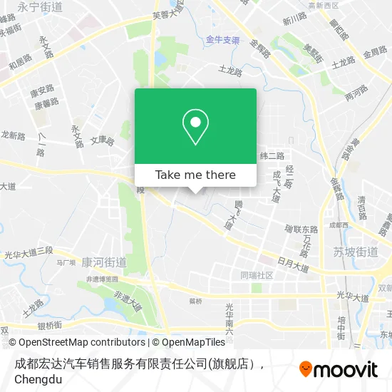 成都宏达汽车销售服务有限责任公司 map