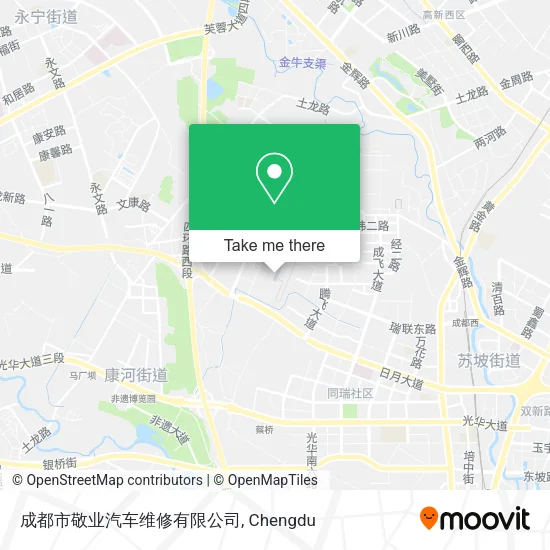 成都市敬业汽车维修有限公司 map
