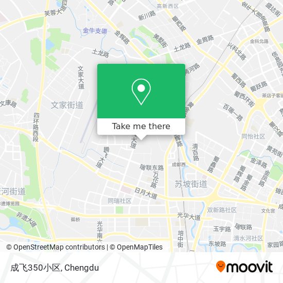 成飞350小区 map