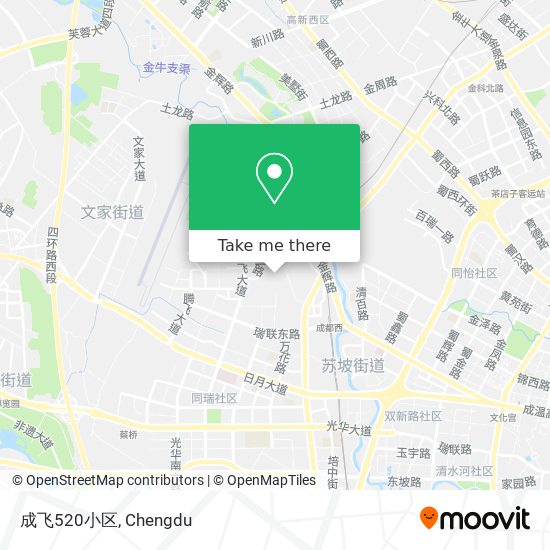 成飞520小区 map